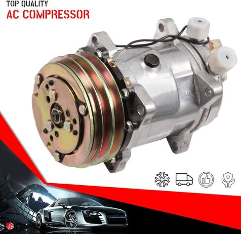CCIYU A/C Compressor with Clutch Fit for Jeep CJ7 2.5L 1985-1986 for Jeep Wrangler 2.5L1987 1988 1989-1990 AC Compressor with Clutch Air Conditioning Compressor for 1520592 in Saudi Arabia