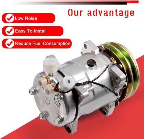 CCIYU A/C Compressor with Clutch Fit for Jeep CJ7 2.5L 1985-1986 for Jeep Wrangler 2.5L1987 1988 1989-1990 AC Compressor with Clutch Air Conditioning Compressor for 1520592 in Saudi Arabia