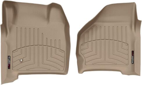 WeatherTech Custom Fit FloorLiners for Ford Excursion, Super Duty - 1st Row (450021), Tan in Saudi Arabia
