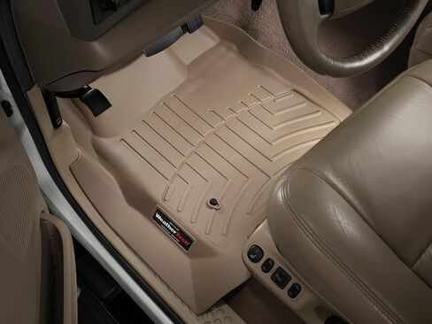 WeatherTech Custom Fit FloorLiners for Ford Excursion, Super Duty - 1st Row (450021), Tan in Saudi Arabia