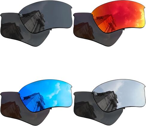 4 Pairs Polarized Replacement Lenses for Oakley Half Jacket XLJ Sunglasses, Anti-Scratch and Impact Resistant in Saudi Arabia
