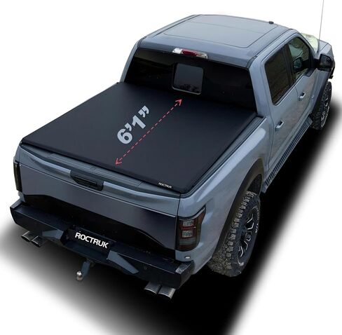 غطاء تونيو ناعم قابل للطي مقاس 6'1 بوصة متوافق مع 1986-1997 Nissan Pickup & D21 غطاء سرير شاحنة طويل من الفينيل | Fleetside | مناسب لمسار مرافق المصنع in Kuwait