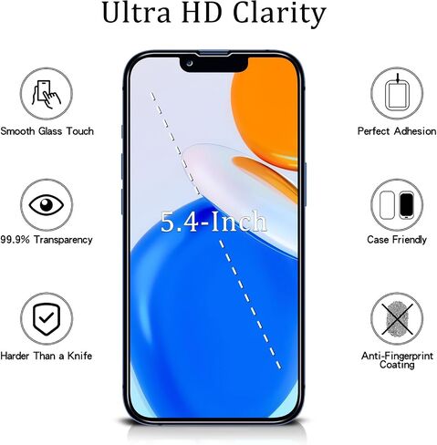 MAYtobe [2 Pack] Designed for iPhone 13, iPhone 13 Pro Screen Protector Tempered Glass, Case Friendly, Bubble Free, Easy to Install in Kuwait