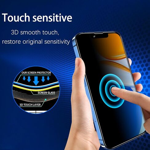 MAYtobe [2 Pack] Designed for iPhone 13, iPhone 13 Pro Screen Protector Tempered Glass, Case Friendly, Bubble Free, Easy to Install in Kuwait