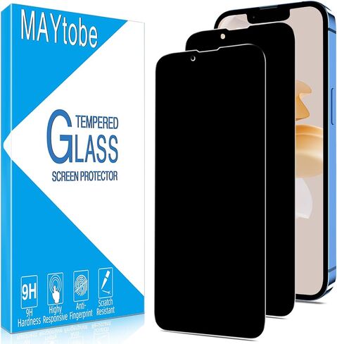 MAYtobe [2 Pack] Designed for iPhone 13, iPhone 13 Pro Screen Protector Tempered Glass, Case Friendly, Bubble Free, Easy to Install in Kuwait