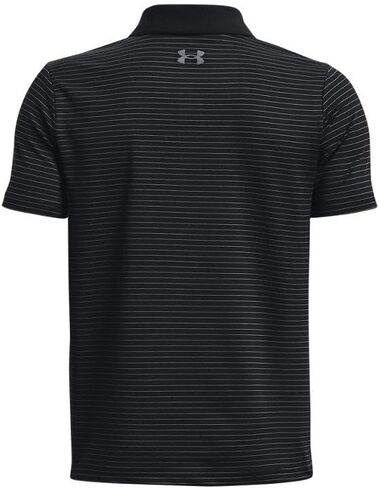 Under Armour Boy's Performance Novelty Polo (Big Kids) Black/Rebel Pink/Black LG (14-16 Big Kid) in Kuwait