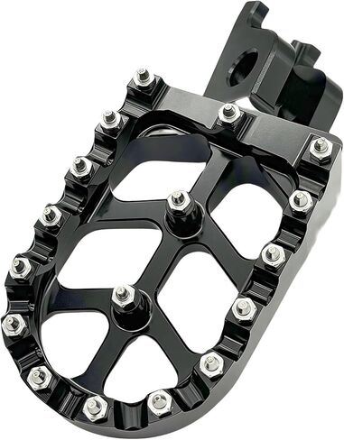 دواسات قدم للدراجة النارية، بديل مقاوم للانزلاق ومقاوم للاهتراء من الألومنيوم بآلة CNC لـ CR125/250 CRF150R 250R CRF250X CRF450 R X CRF250L/M CRF250RALLY (أحمر) in Kuwait