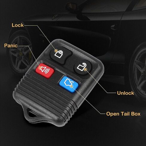 1 X Keyless Entry Remote Control for Ford Mustang 3.8L 3.9L 4.6L 5.4L 2000-2004 4 Buttons 315Mhz in Saudi Arabia
