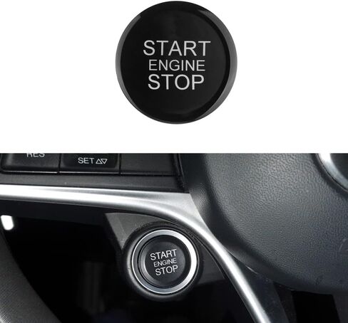 Red Engine Start Stop Push Button Cover Trim Ignition Switch Button Replacement for Alfa Romeo Giulia Stelvio 2017-2019 in Kuwait