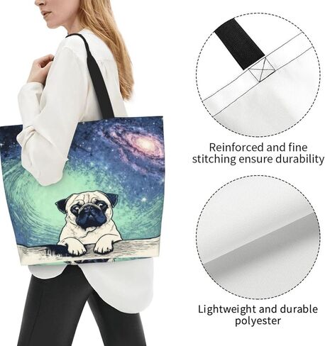 Tote Shoulder Bag Large Durable Reusable Eco-friendly Handbag Lightweight Stylish for Daily Use-19.7x15.7x5.9 Inch in Saudi Arabia