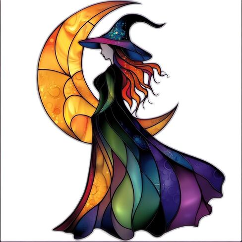 Spooky Witch Car Hanging Accessories,Halloween Christmas Tree Witch Rides The Broom,Party Indoor Outdoor Home Tree Decorations,for Friends and Family Goth Lovers Gifts (Witch Rides) in Kuwait