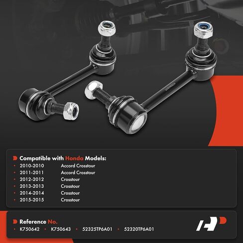A-Premium 2 x Rear Sway Bar Links Stabilizer Bar Links, Compatible with Honda Accord Crosstour 2010-2011, Crosstour 2012-2015 in Saudi Arabia