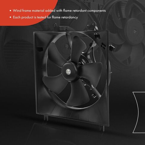 A-Premium Engine Radiator Cooling Fan Assembly Compatible with Mitsubishi Models - Mirage 1997 1998 1999 2000 2001 2002 - Replace# MB845072, MR188156 in Saudi Arabia