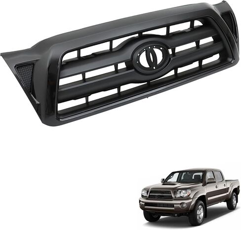 Front Bumper Upper Grille Glossy Black Replacement for Tacoma 2005-2011 5310004350 in Saudi Arabia