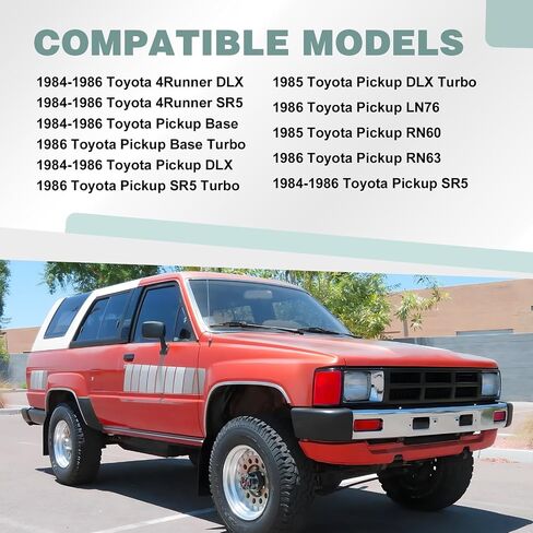 CarPartsDepot Front Grille Grill Compatible With Toyota Pickup Truck (Black, 1989-1991 Toyota Pickup RWD) in Saudi Arabia