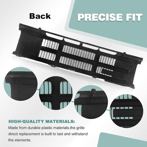 CarPartsDepot Front Grille Grill Compatible With Toyota Pickup Truck (Black, 1989-1991 Toyota Pickup RWD) in Saudi Arabia