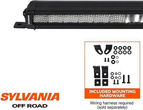 سيلفانيا - شريط إضاءة LED نحيف 50 بوصة - ضمان محدود مدى الحياة - ضوء كومبو 15500 لومن خام، تصميم مضغوط، ضوء عمل للقيادة على الطرق الوعرة، شاحنة، سيارة، قارب، ATV، UTV، SUV، 4x4 (1 قطعة) in Saudi Arabia