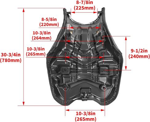 استبدال مجموعة مقاعد Kojem متوافق مع 2003-2022 Honda Rincon 650 TRX650 Rincon 680 TRX680 استبدال لاستبدال المقعد الكامل 77100-HN8-760ZA in Saudi Arabia