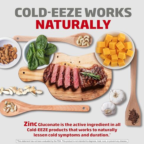 Cold-Eeze Plus Defense الحمضيات الطبيعية مع معينات الزنك من نبات البلسان، علاج البرد المثلي، يقصر أعراض البرد الشائعة، ويعزز صحة المناعة مع Sambucus Nigra، إشنسا وثمر الورد، 25 قيراط in Kuwait