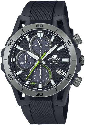 Casio Edifice EQS-960PB-1AVCR | Solar-Powered Chronograph | Carbon-Reinforced Resin | 10 Bar Water Resistance | Motorsports-Inspired Design in Saudi Arabia
