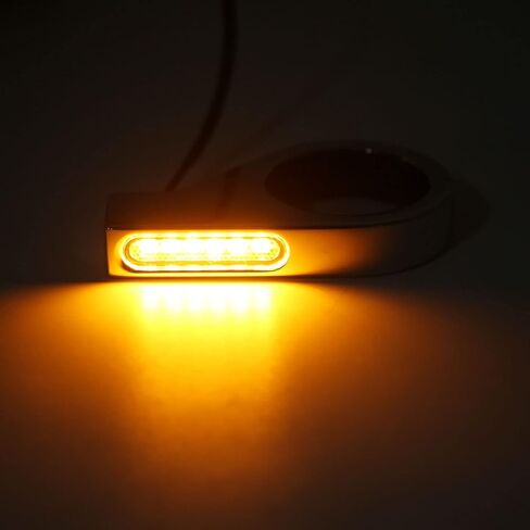 Motorcycle LED Turn Light, 2 Wires 12V Motorcycle Turning Indicator Energy Saving for 41mm Fork Tubes (Electroplating) in Saudi Arabia