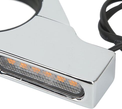Motorcycle LED Turn Light, 2 Wires 12V Motorcycle Turning Indicator Energy Saving for 41mm Fork Tubes (Electroplating) in Saudi Arabia