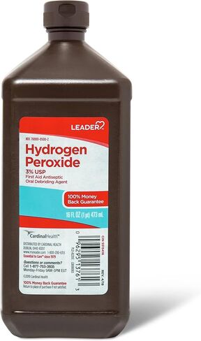 Leader Hydrogen Peroxide Spray Bottle First Aid Antiseptic 3% Solution – Multi-Purpose Cleaner, Gentle & Effective Disinfectant Spray for Home, Cuts, and Scrapes, Easy-to-Use 8 Fl Oz Bottle in Kuwait