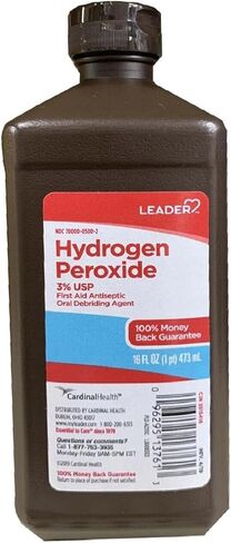 Leader Hydrogen Peroxide Spray Bottle First Aid Antiseptic 3% Solution – Multi-Purpose Cleaner, Gentle & Effective Disinfectant Spray for Home, Cuts, and Scrapes, Easy-to-Use 8 Fl Oz Bottle in Kuwait