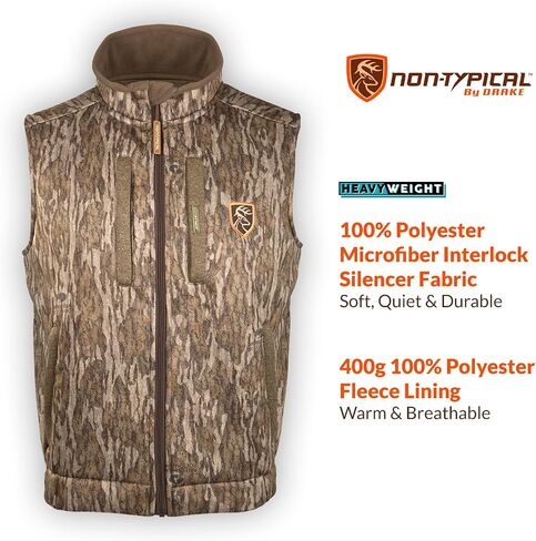 Drake Waterfowl Men's Silencer Fleece with Agion Active XL Hunting Vest in Saudi Arabia