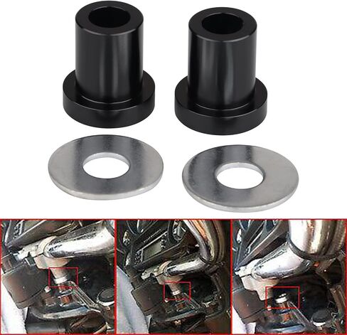 Black CNC Solid Billet Aluminum Handlebar Riser Bushings for Harley Electra Street Road Glide Road King Softail FLHX FLTR FLHT in Saudi Arabia