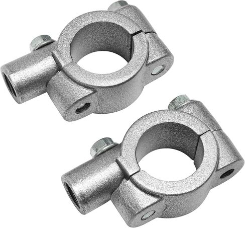 TCMT Universal Silver Motorcycle Handlebar Mirror Mount 10mm 7/8" Aluminum Clamp New in Saudi Arabia