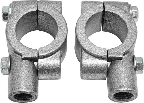 TCMT Universal Silver Motorcycle Handlebar Mirror Mount 10mm 7/8" Aluminum Clamp New in Saudi Arabia