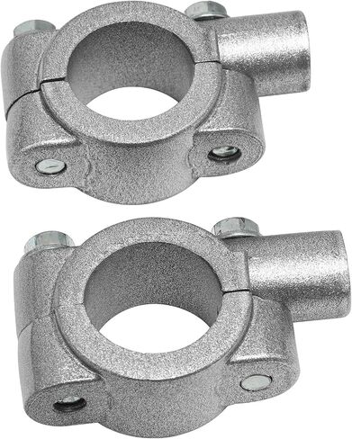 TCMT Universal Silver Motorcycle Handlebar Mirror Mount 10mm 7/8" Aluminum Clamp New in Saudi Arabia