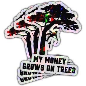 3 Pcs My Money Grows On Trees Stickers Funny Arborist Climber Logger Clearance Trimmer Lumberjack Chainsaw My Money Grow On Tree Stickers Laptop Bottle Phone Car Helmet Hard Hat Funny Gifts 3"x3" in Kuwait
