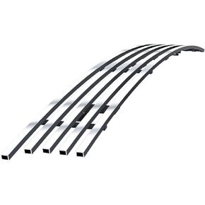APS Premium Stainless Steel Chrome Polished 8x6 Horizontal Billet Grille Grill Insert Compatible with Ram 2500 3500 2010 2011 2012 2013 2014 2015 2016 2017 18 Tow Hook Show Lower Bumper N19-S23366D in Kuwait