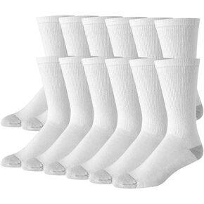 24/7tm of Pakistan 12-pack White Soft & Durable Crew Socks Size 10-13 in Saudi Arabia