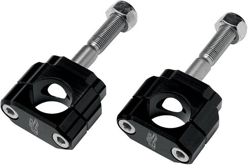 Renthal 1 1/8" Rubber Mounted Bar Clamps - Stock Off-set/Black in Saudi Arabia