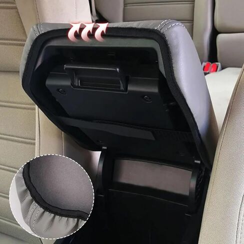 Fit for Honda CRV CR-V 2017 2018 2019 2020 2021 Gray,Car Armrest Pad,Central Armrest Box Leather Cover Armrest Decoration Parts Car Arm Rest Cover Pad,Center Console Pad in Kuwait