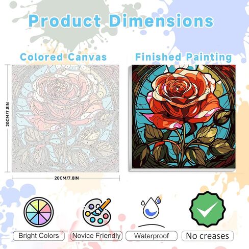 مجموعة مكونة من 6 قطع طلاء بالأرقام للبالغين، مجموعات طلاء للبالغين على المناظر الطبيعية القماشية، مجموعة طلاء المناظر الطبيعية حسب الأرقام، أعمال فنية ملونة مثالية كهدية لديكور حائط المنزل (12 × 16 بوصة) in Kuwait