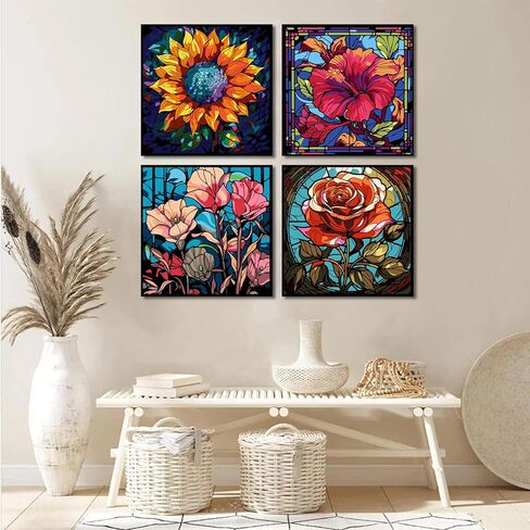 مجموعة مكونة من 6 قطع طلاء بالأرقام للبالغين، مجموعات طلاء للبالغين على المناظر الطبيعية القماشية، مجموعة طلاء المناظر الطبيعية حسب الأرقام، أعمال فنية ملونة مثالية كهدية لديكور حائط المنزل (12 × 16 بوصة) in Kuwait