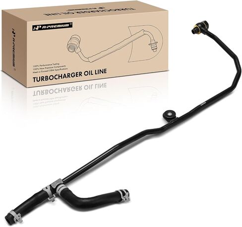 A-Premium Turbocharger Oil Line Compatible with Ford Explorer 2013-2019, Taurus Flex 2010-2019, Police Interceptor Sedan 2013-2019, Police Interceptor Utility 2014-2019 & Lincoln MKS, MKT, 3.5L, Left in Saudi Arabia
