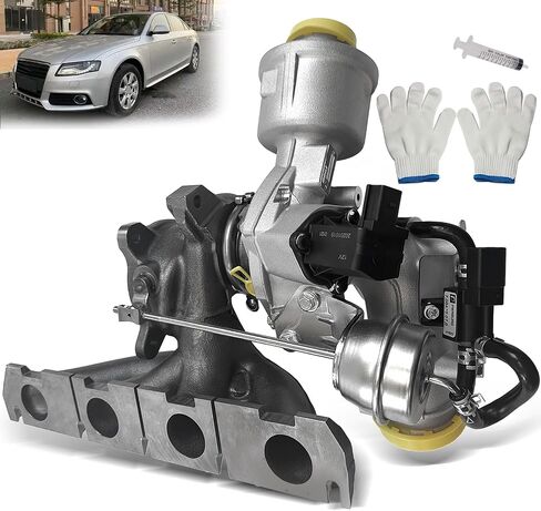 شاحن توربيني TOPAZ K03 متوافق مع Audi A4 2009-2016، A5 2010-2017، A6 2012-2015، A4 Allroad 2014-2016، Quattro Q5 2.0L استبدال # 06H145702L 06H145702S in Saudi Arabia
