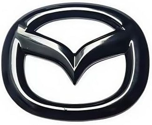 غطاء شعار عجلة قيادة السيارة لسيارة Mazda 3/Axela Hatchback 2004 2005 2006 2007 2008 2009 2010، ملصقات ملصقات لشعار عجلة القيادة، ذاتية اللصق مضادة للخدش، ملصق عجلة القيادة، A in Saudi Arabia