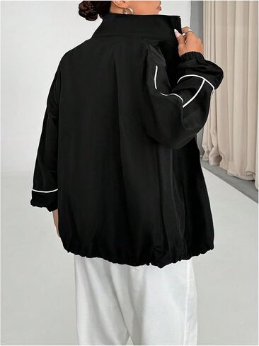 SOLY HUX Women's Zip Up Collared Lightweight Jacket Long Sleeve Athletic Sports Fall Outerwear in Saudi Arabia