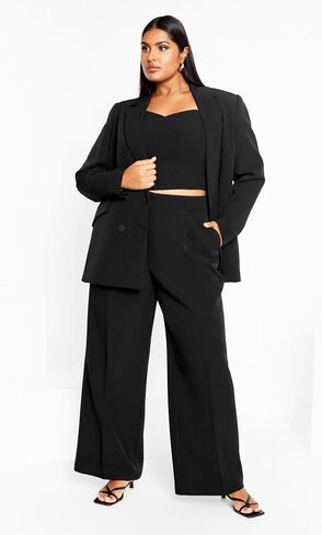 City Chic Plus Size Jacket, Oversized Alexis Blazer Jacket in Saudi Arabia