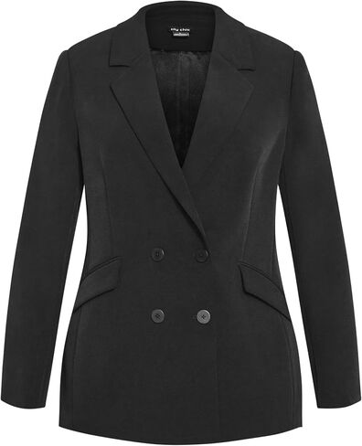 City Chic Plus Size Jacket, Oversized Alexis Blazer Jacket in Saudi Arabia