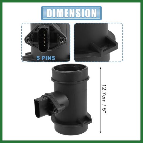 Motoforti 0280217114 Car Mass Air Flow Sensor Meter MAF Sensor Airflow Replacement for Mercedes-Benz C230 1997-2000 for Mercedes-Benz SLK230 1998-2002 Long-lasting in Saudi Arabia