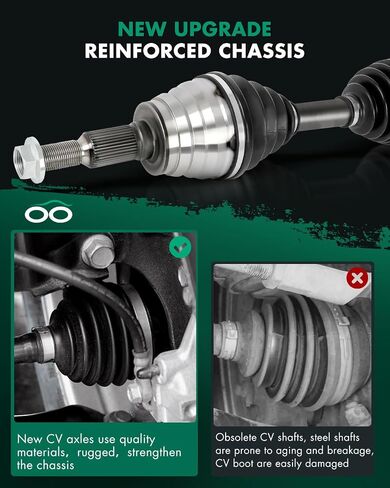 SCITOO Front CV Axle Shaft Assembly Compatible with 2011-2014 for Chevrolet Silverado 3500 HD,2011-2014 for GMC Sierra 2500 HD,2011-2014 for GMC Sierra 3500 HD 25856606 in Saudi Arabia