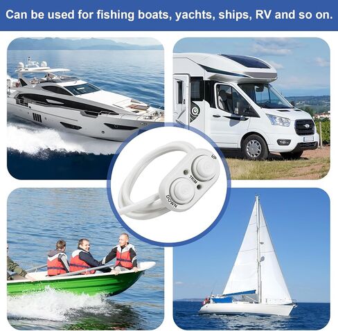 Trim Switch for Boat, Boat Tilt Trim Switch Black Push Button, for Fishing Boats Yachts Ships in Saudi Arabia