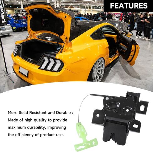 Rear Tailgate Door Latch Lock Actuator Trunk Latch Lock Actuator - Compatible for Ford Mustang 3.7L V6 - Gas 2011-2014 [Base] - Replace Part DR3Z-5443200-A, AR3Z-6343200-A in Saudi Arabia